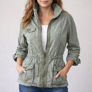 Ashley By 26 International Green Utility Jacket